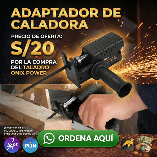 ADAPTADOR CALADORA PARA TALADRO