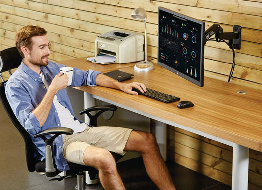 SOPORTE  HIDRAULICO PARA MONITOR  EN PARED