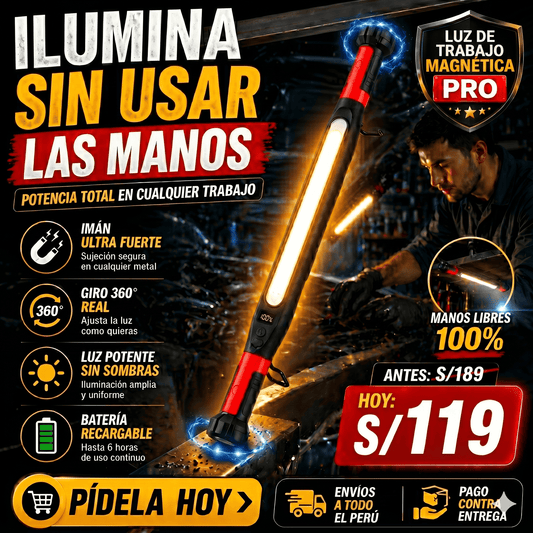 LUZ DE TRABAJO MAGNETICA PRO